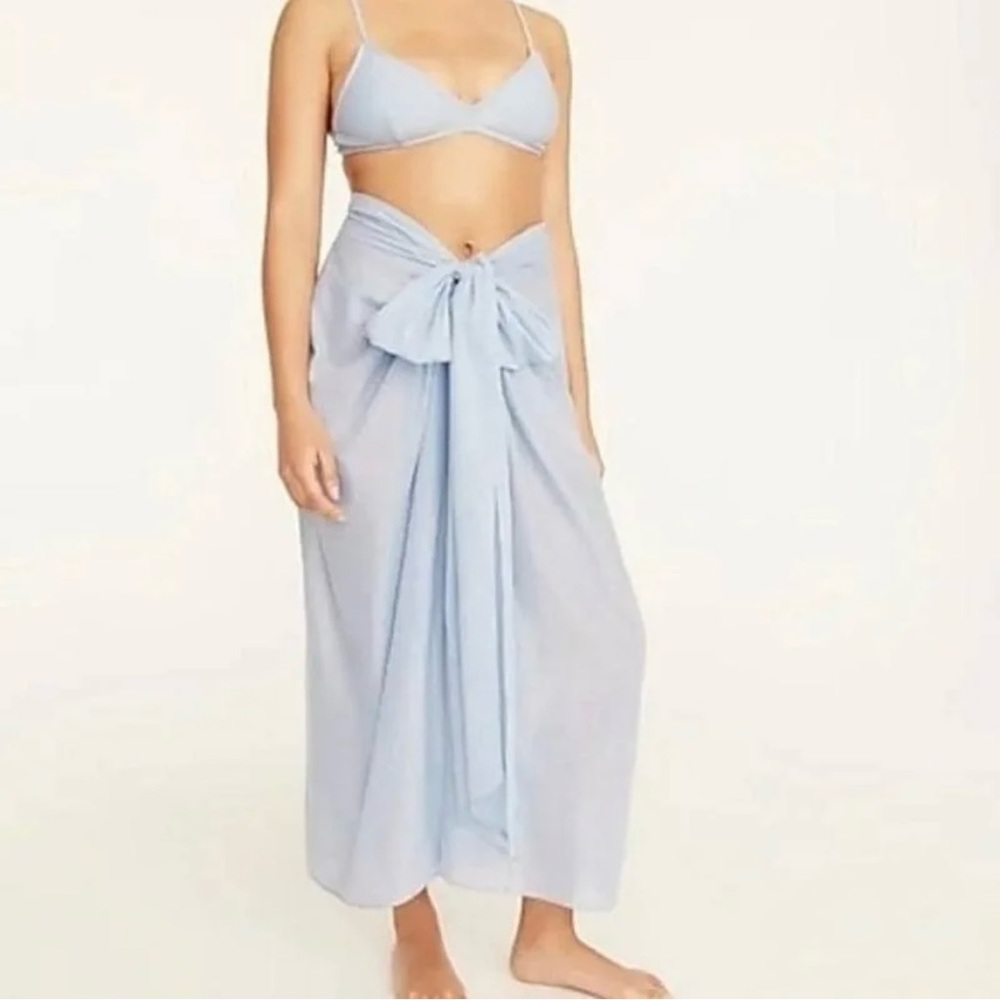 J. Crew reimagined blue convertible swim coverup